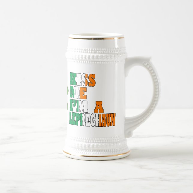 Caneca De Cerveja Beije-me, sou um duende (Direita)