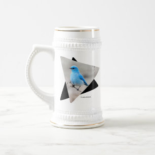 Caneca De Cerveja Bela montanha Bluebird em Tansy