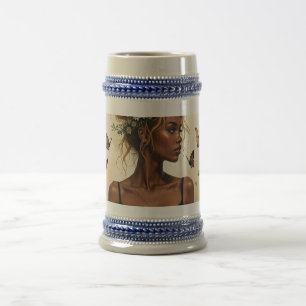 Caneca De Cerveja Beleza Etérea em Flor