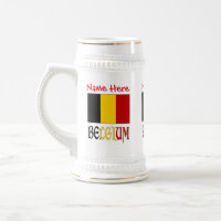 Bélgica Bandeira Belga Vermelha Personalização