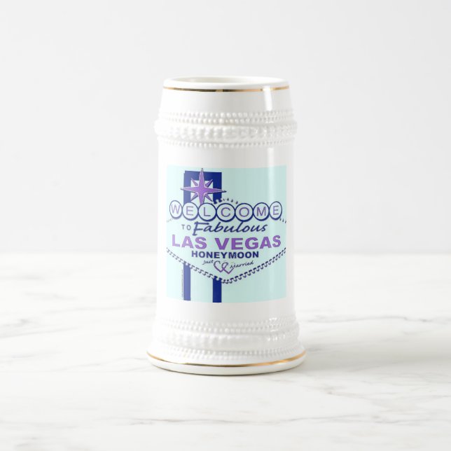 Caneca De Cerveja Bem-vindos à Lua de mel de Las Vegas (Centro)