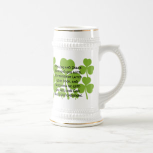 Caneca De Cerveja Bênção de Casamento Irlandês