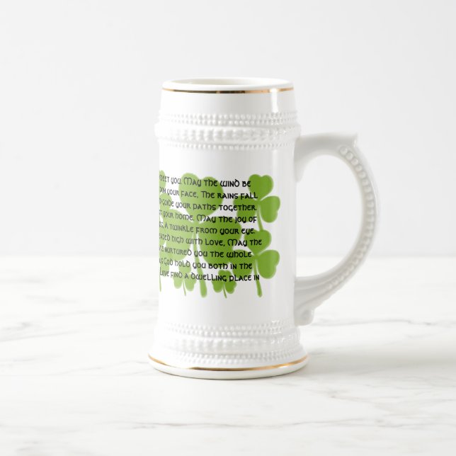Caneca De Cerveja Bênção do Casamento Irlandês - Longo (Direita)