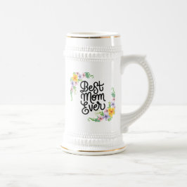 Caneca De Cerveja Best Mom Ever Colorful