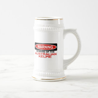 Caneca De Cerveja Beware do Kelpie australiano