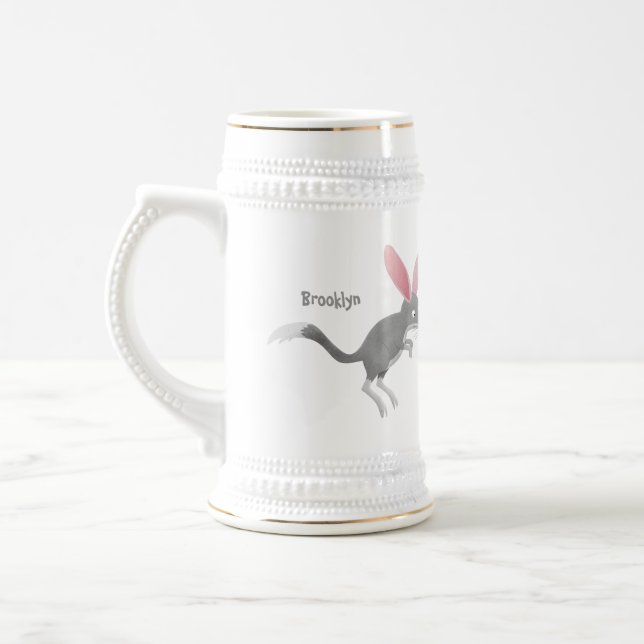 Caneca De Cerveja Bicicleta australiano feliz e giro (Esquerda)