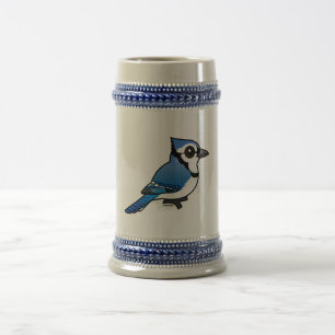 Caneca De Cerveja Birdorable Jay azul