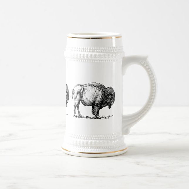Caneca De Cerveja Bisonte americano do búfalo (Direita)