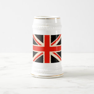 Caneca De Cerveja Black Union Jack (espécie Style)