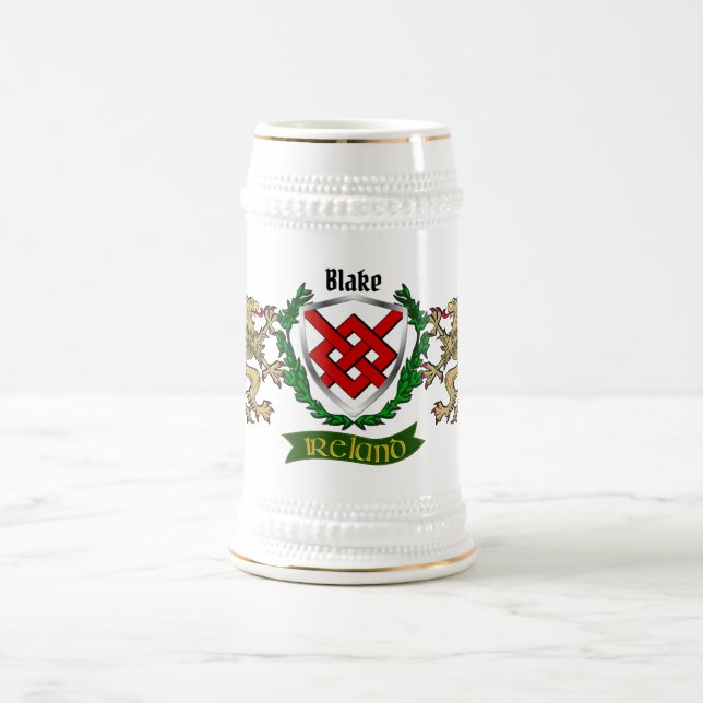 Caneca De Cerveja Blake Irish Shield Personalizado (Centro)
