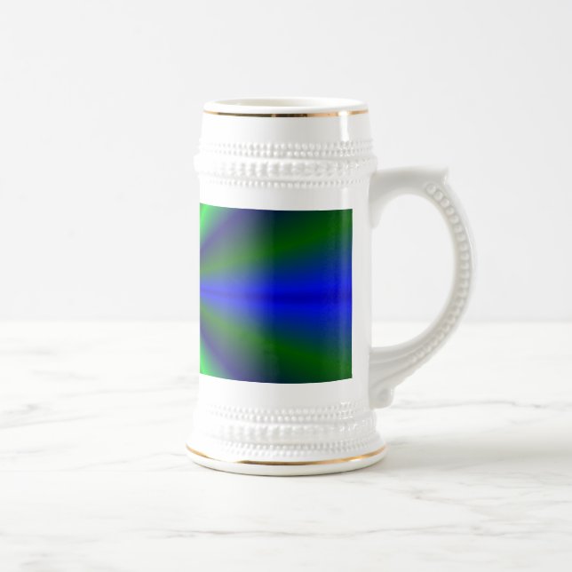 Caneca De Cerveja blau grün Regenbogen (Direita)