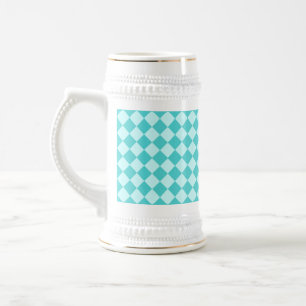Caneca De Cerveja Blue Combination Diamond Patterno de Shirley Taylo
