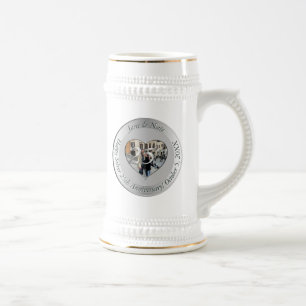 Caneca De Cerveja Bodas de Prata de 25 anos + Foto