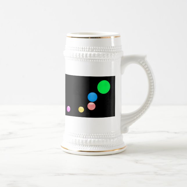 Caneca De Cerveja Bolas Coloridas (Direita)
