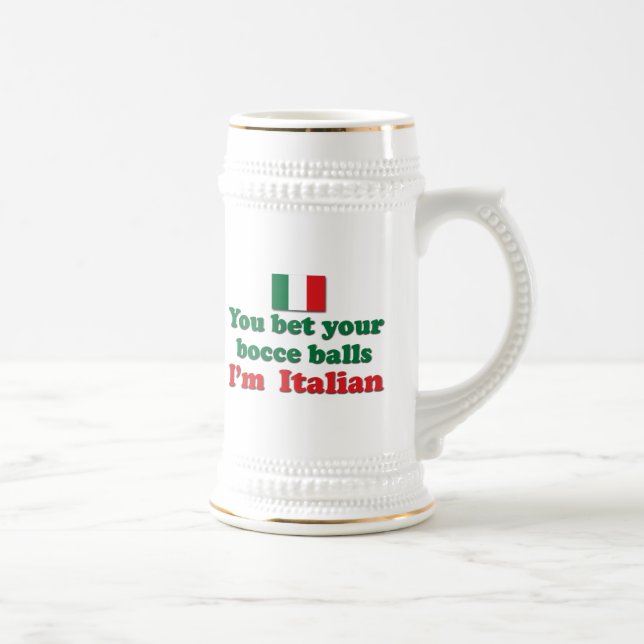 Caneca De Cerveja Bolas de Bocce do italiano (Direita)