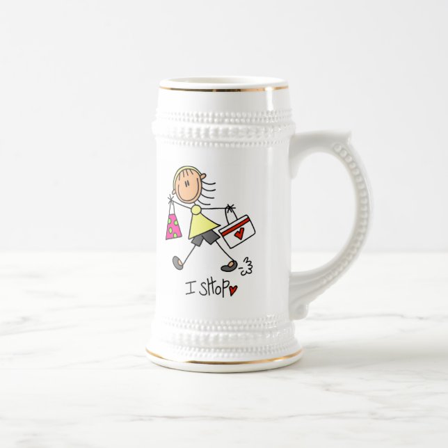 Caneca De Cerveja Boneco de Compras (Direita)