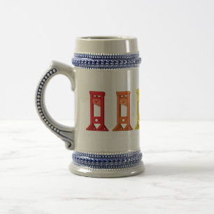 Caneca de cerveja Bonita do Kawaii Rainbow Guillot