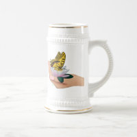 Borboleta no Lotus Bloom