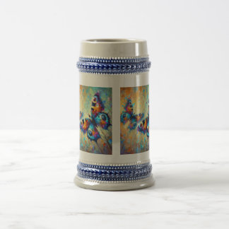 Caneca De Cerveja Borboletas
