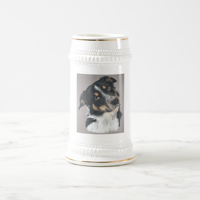 Caneca De Cerveja Border collie (Centro)