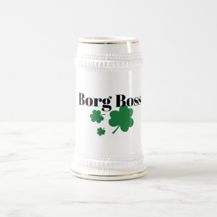 Caneca de Cerveja Borg Boss Irlandesa - Presente P