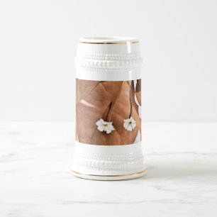 Caneca De Cerveja Bougainvillea Vermelha