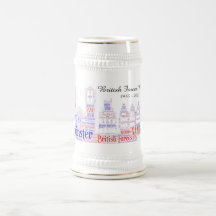 Caneca de cerveja Branca das Forças Britânicas Mün