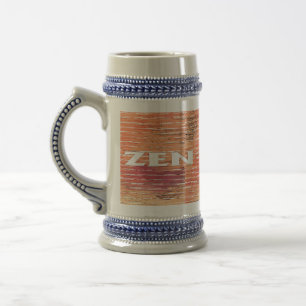 Caneca de cerveja branco Zen