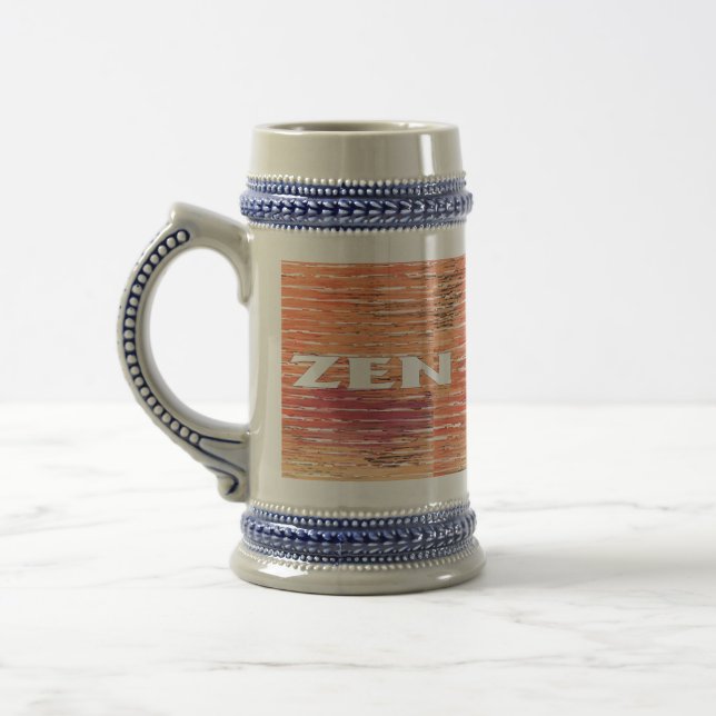 Caneca de cerveja branco Zen (Esquerda)