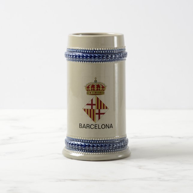 Caneca De Cerveja Brasão de Barcelona (espanha) (Centro)