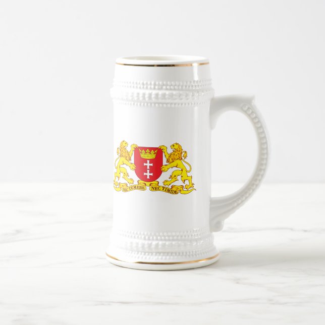 Caneca De Cerveja Brasão de Gdansk (Danzig) (Direita)