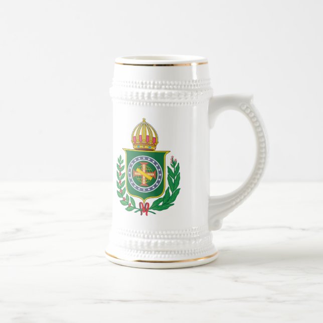 Caneca De Cerveja Brasão do império de Brasil (Direita)