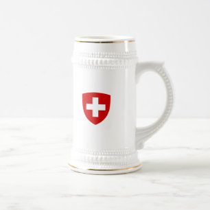 Caneca De Cerveja Brasão suíça - lembrança da suiça