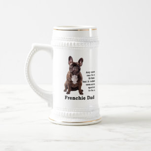 Caneca De Cerveja Brindle French Bulldog Pai