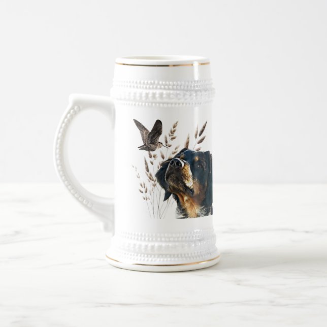 Caneca De Cerveja Brittany Spaniel e pinto (Esquerda)