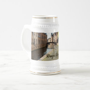 Caneca De Cerveja Bruges Belgium Sketch Medieval  