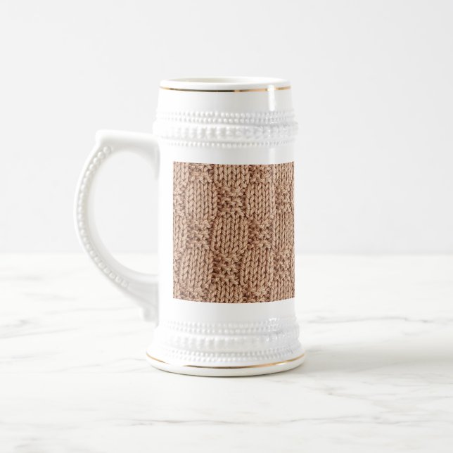 Caneca De Cerveja Bubble Knit Stitch Patterch de Shirley Taylor (Esquerda)