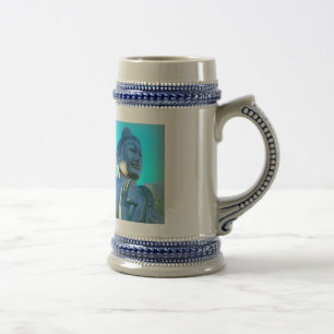 Caneca De Cerveja buda azul