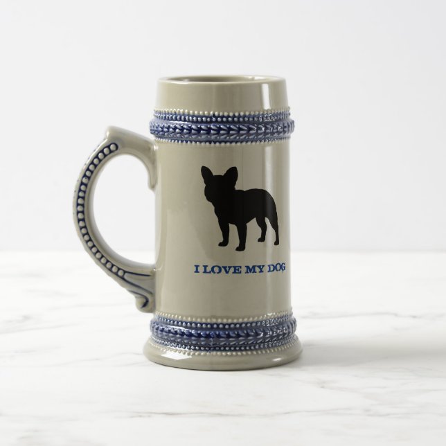 Caneca De Cerveja Bulldog Francês (Esquerda)