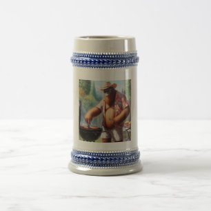 Caneca De Cerveja Burgers de Griling de Pé Grande