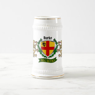 Caneca De Cerveja Burke Irish Shield Personalizado