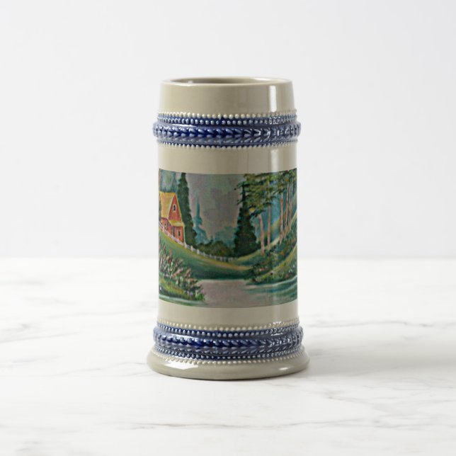Caneca De Cerveja Cabina pela pintura a óleo de fluxo (Centro)
