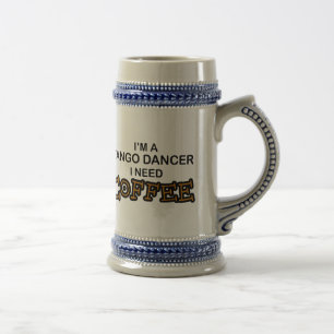 Caneca De Cerveja Café da necessidade - dançarino do tango