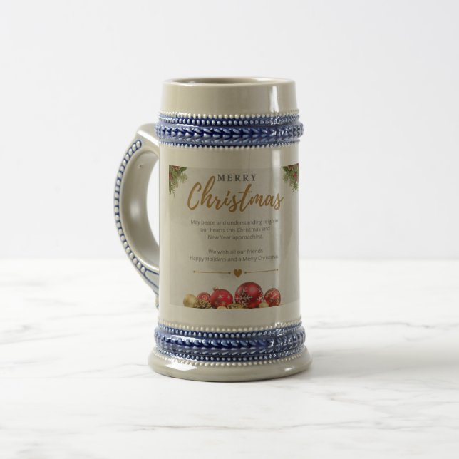 Caneca De Cerveja Café De Duas Toneladas De Natal 2024 (Frente Esquerda)