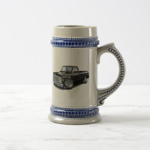 Caneca De Cerveja Caminhão 1970-72 preto de Chevy C10