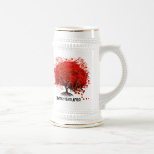 Caneca De Cerveja Camisas de Casamento de Árvores Vermelhas, Present