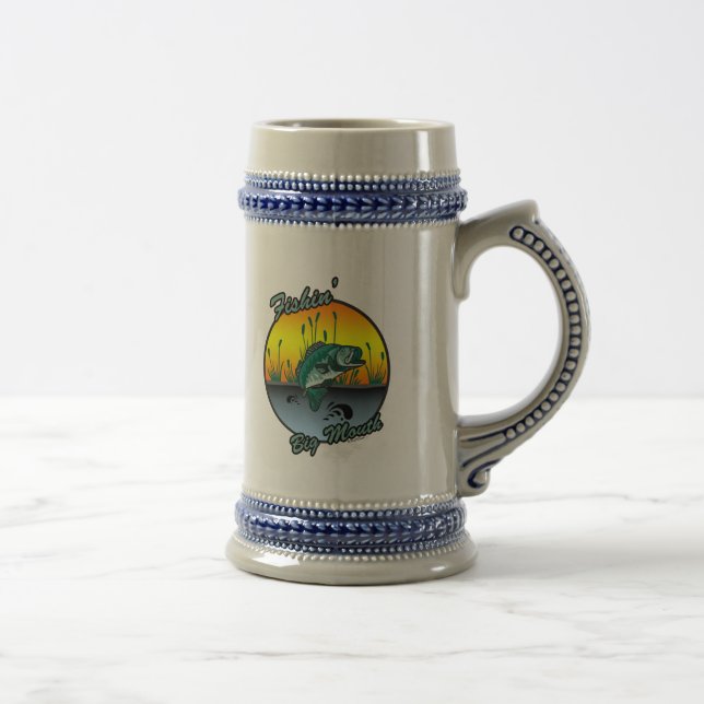 Caneca De Cerveja Camisas De Pesca Da Boca-Grande (Direita)