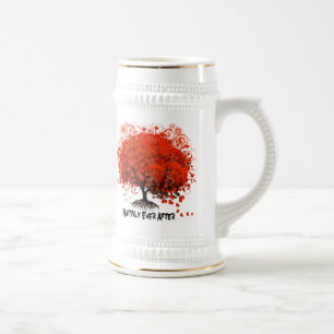 Caneca De Cerveja Camisetas de Casamento Red Tree, Presentes, Adesiv