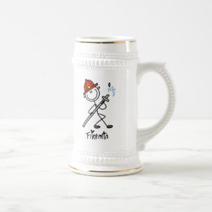Caneca De Cerveja Camisetas e Presentes Básicos de Bombeiro em Figur