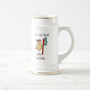 Caneca De Cerveja Camisetas e Presentes Loucos por Odontologia